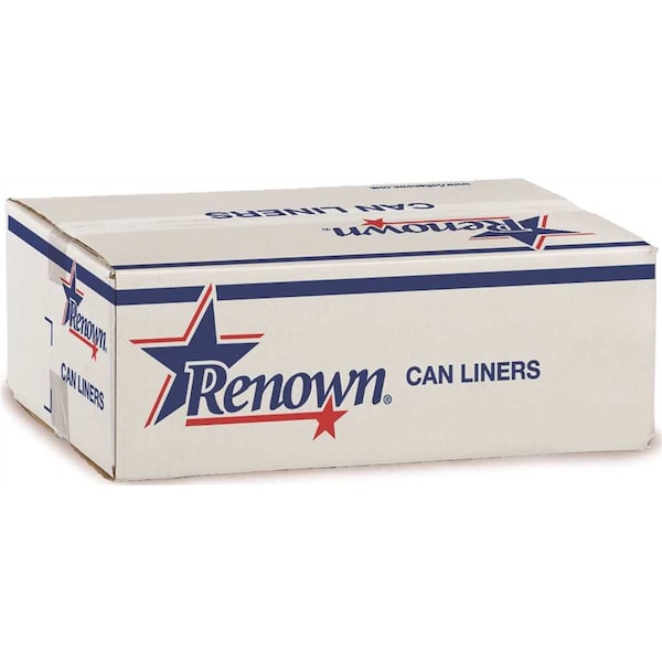 33 Gal. 1.3 mil 33 in. x 40 in. Gray Can Liner, 200PK